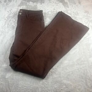Judy Blue Women Size 11/30 Brown Flare Garment Dyed High Rise Jeans JB88803C